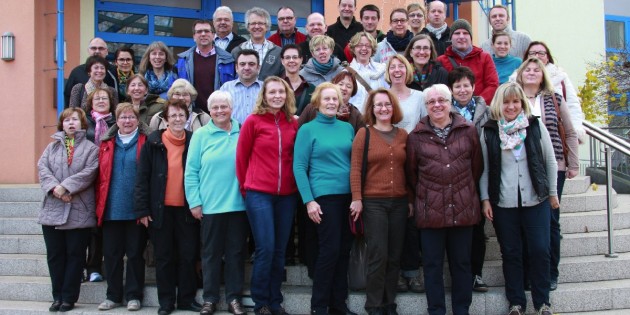 Intensive Proben und geselliges Miteinander: Der Chor der Pfarrei St. Bartholomäus Biblis bereitet sich auf sein Konzert im kommenden Herbst vor. Foto: oh