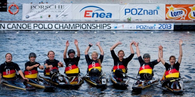 Kommen am 11. und 12. Januar nach Lampertheim: Die U21-Europameisterinnen im Kanupolo. Foto: oh