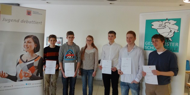 Beim Regionalwettberwerb Jugend debattiert überzeugten die Schüler durch rhetorisches Talent. Foto: oh