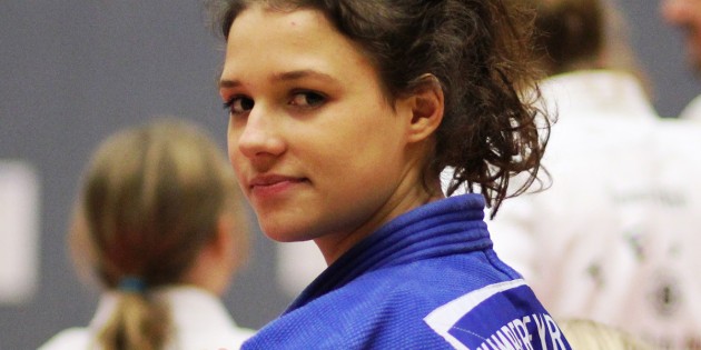 Kimberley Hertling vom 1. Judo-Club Bürstadt qualifiziert sich ungeschlagen und absolut sensationell für die Deutschen Judo-Einzelmeisterschaften der U18. Foto: oh