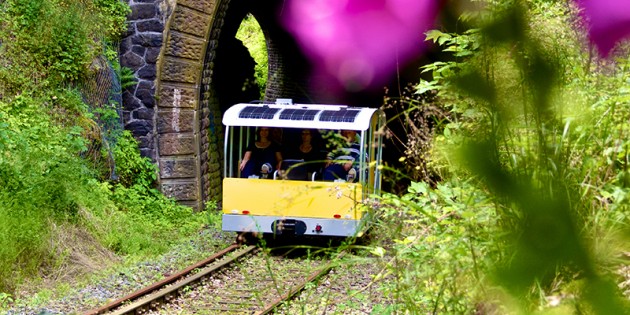 Nimmt wieder Fahrt auf: Die Solardraisine. Foto: oh