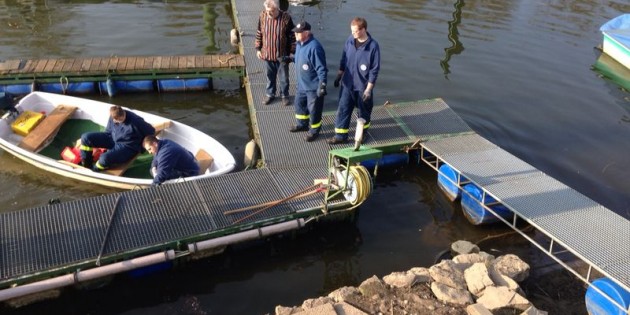 Das THW im Einsatz für den Fährverein. Foto: oh