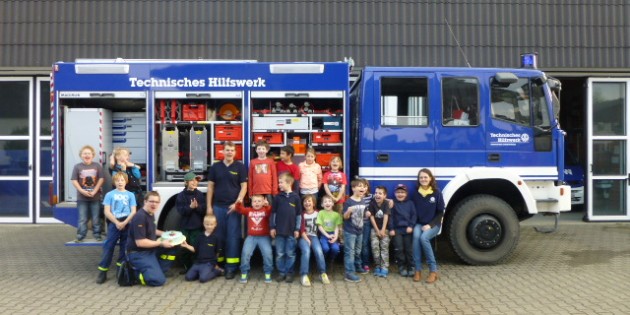 Feiern 1. Geburtstag: Die THW-Minis. Foto: THW Lampertheim