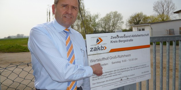 Setzt sich für eine Verbesserung des Angebotes des Wertstoffhofes ein: Bürgermeisterkandidat Walter Öhlenschläger. Foto: oh