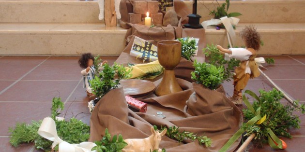 Die Ereignisse rund um Ostern standeb im Zentrum des KinderKirchenMorgens in Bobstadt. Foto: oh