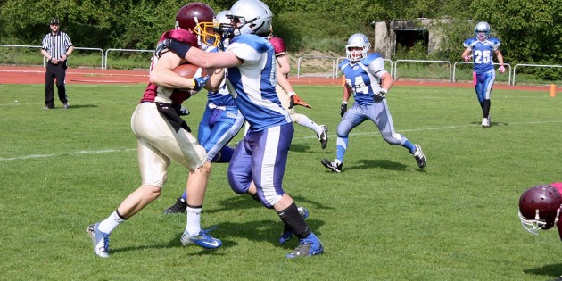 Sammelten wertvolle Erfahrungen: Die Bürstädter Redskins. Foto: oh