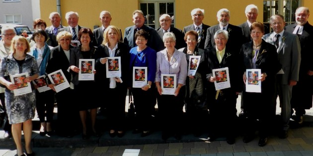 Die stolzen Jubelkonfirmanden. Foto: oh