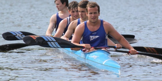 Das WSV-Flaggschiff: Jan Brechenser, Marvin Dieterich, Marco Brechenser und Jens Trumpp (von vorn). Foto: oh