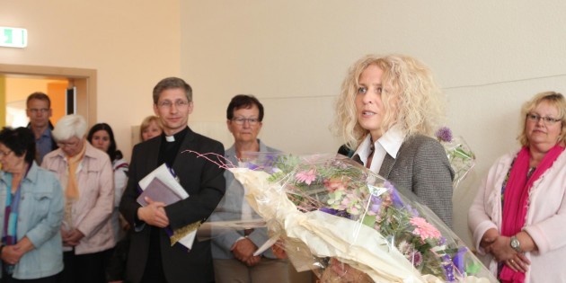 Kindergartenleiterin Heike Kissel-Eltrop freut sich mit ihrem Team auf die neuen Aufgaben in der Kinderkrippe. Foto: Hannelore Nowacki