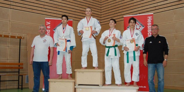 Ian Störmer vom 1. Judo-Club Bürstadt eine Klasse für sich bei den Hessischen-Judo-Einzelmeisterschaften. Foto: oh