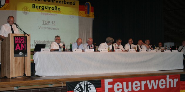 In seinem Jahresbericht ging der Verbandsvorsitzende und Kreisbrandinspektor Wolfgang Müller auf aktuelle Themen ein. Foto: Eva Wiegand