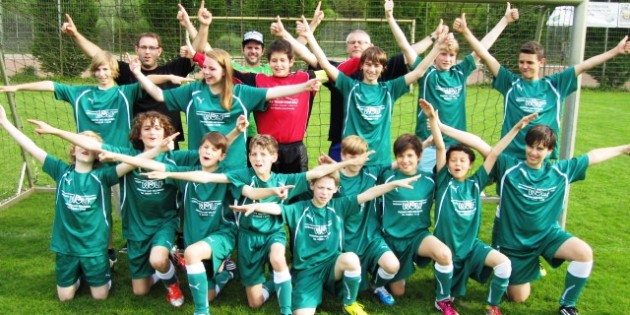 Sprühten vor Spielfreude: Die C-Junioren der SG Hüttenfeld. Foto: oh