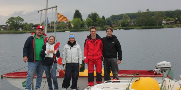 Hochkarätiges, junges Wertungs-Team: Marc Stamnitz, Julia Wotschel, Annina Wagner (STG), Thorsten Walter und Wettfahrtleiter Benjamin Kratz (v.l.n.r.). Foto: oh