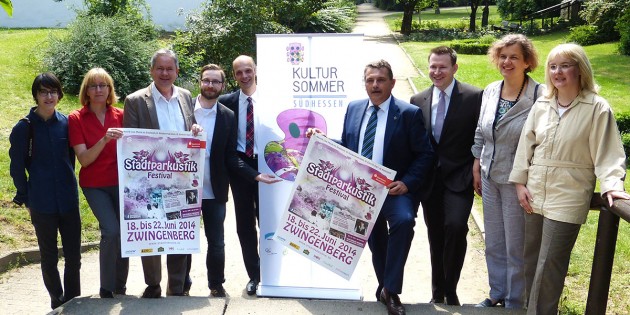 Beim Kultursommer Südhessen (KUSS) ziehen viele Beteiligte erfolgreich an einem Strang. In diesen Tagen fand in Zwingenberg ein Pressegespräch mit den Organisatoren und Repräsentanten des KUSS statt. Foto: WFB