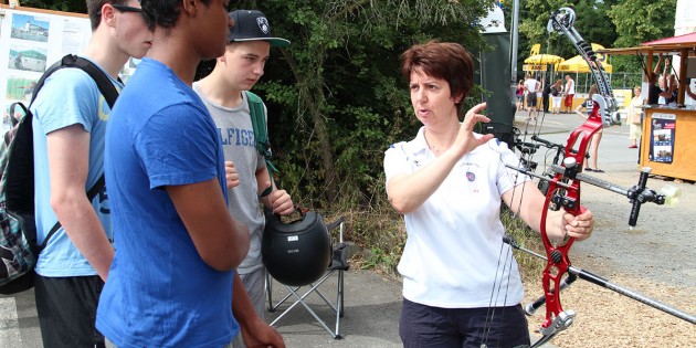 Fand regen Anklang: Die Information des PBC über den Bogensport. Foto: oh