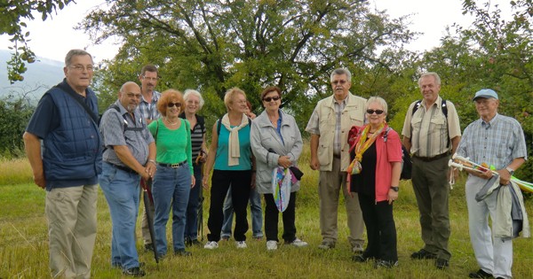 Wanderten durch Deutschlands „Toscana": Die Mitglieder des Odenwaldklub Lampertheim. Foto: oh