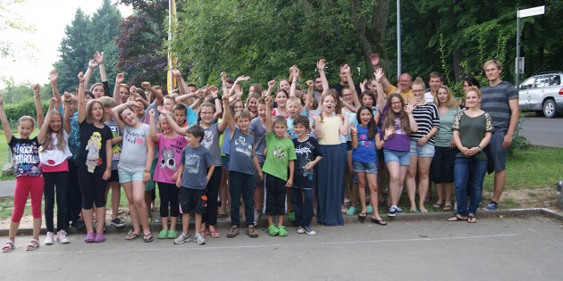 Waren mit viel Freude und Begeisterung dabei: Die Teilnehmer der Kinder- und Jugendfreizeit der KAB Biblis. Foto: oh