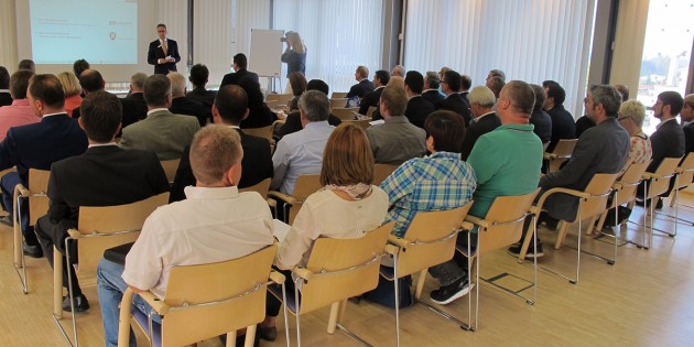 Reges Interesse: Das 1. Lampertheimer Unternehmerfrühstück stieß auf breite Resonanz. Foto: oh