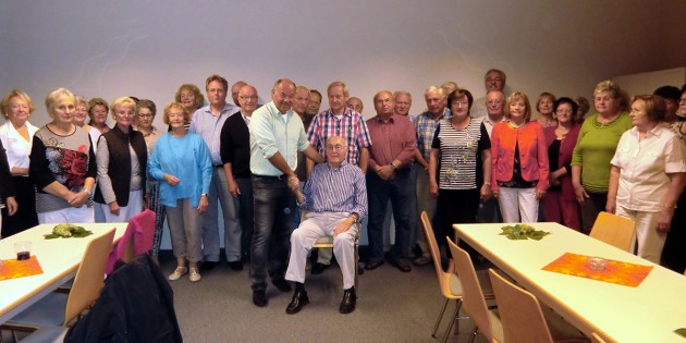 Der GV Frohsinn gratuliert seinem Ehrenvorsitzenden! Foto: oh