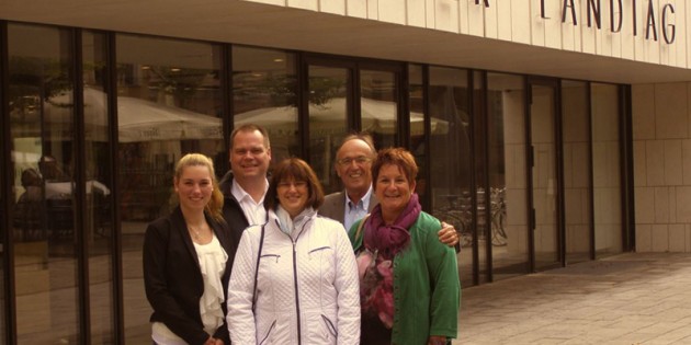 Besuchten mit der SPD Bergstraße den Landtag: Mitglieder der SPD Bürstadt. Foto: oh