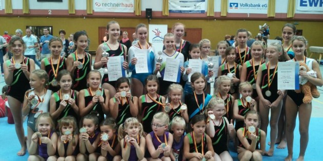 Die Turnerinnen der TSG Bürstadt glänzten mit teilweise hervorragenden Leistungen. Foto: oh