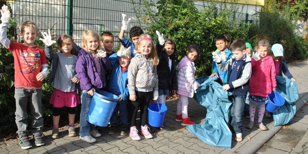 Kleine Umweltschützer sammelten Müll