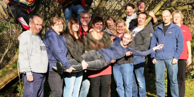 Die Theatergruppe ZwiBuR während des Probewochenendes in Beedenkichen. Foto: oh