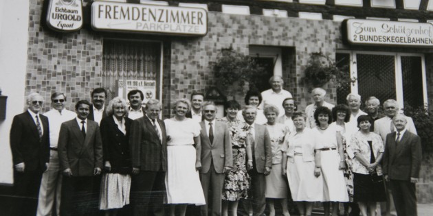 Wie alles begann: Die Gründungsmitglieder des Spiel- und Kulturkreises 50, der in diesem Jahr sowohl sein 50jähriges Bestehen sowie 6 x 11 Jahre Saalfastnacht feiert. Foto: oh