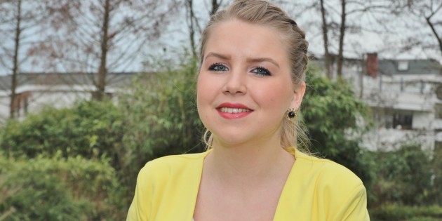 Strahlt bereits jetzt mit der Sonne um die Wette: Die künftige Sonnenbotschafterin Theresa Kling. Foto: Hannelore Nowacki