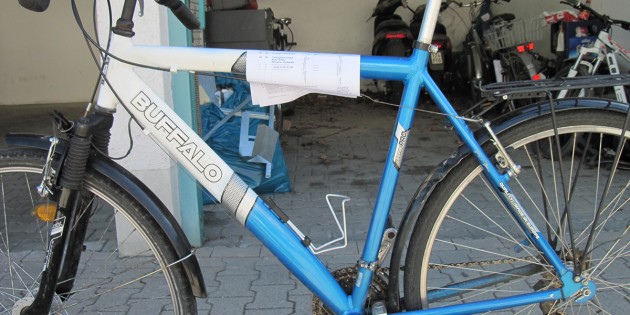 Das gefundene Trekkingrad: Wer kennt den Eigentümer? Foto: Polizeipräsidium Südhessen