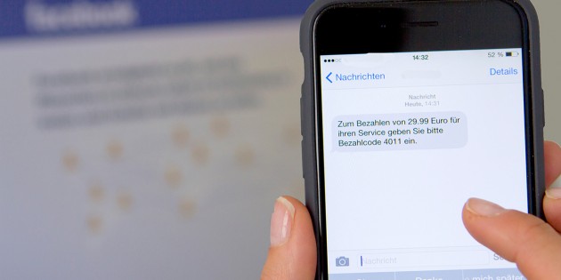 Vorsicht Abzocke: Wer solch eine Zong-SMS erhält, sollte keinesfalls antworten und seine Freunde warnen. Foto: Polizeipräsidium Südhessen