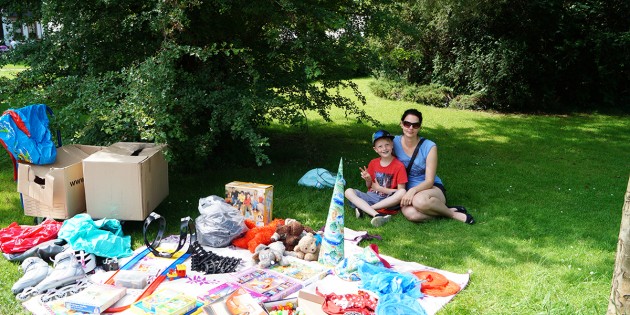 Stadtpark verwandelte sich in ein Paradies für Kinder