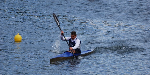 Heinz Pfitzenreuter vom WSV Lampertheim sicherte sich den Deutschen Vizemeistertitel im Kanu-Marathon.  Foto: oh