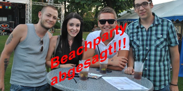 Beachparty im Waldschwimmbad abgesagt!