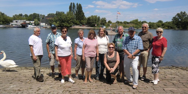 Die Mitglieder des Odenwaldklubs traten fleißig in die Pedale - mit dem Rad ging es nach Mannheim. Foto: oh