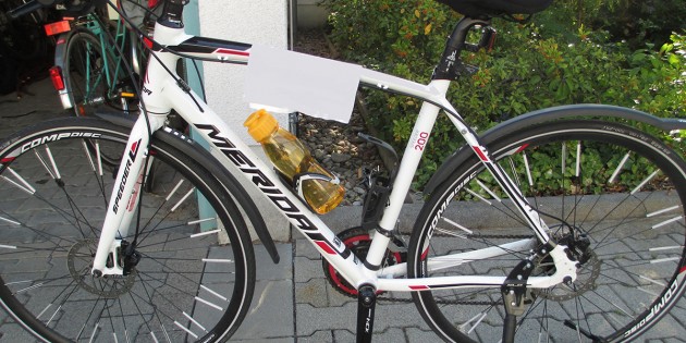 Dieses Mountainbike der Marke Merida Speeder 200 wurde an die Polizei übergeben. Doch wer ist der Besitzer? Foto: Polizeipräsidium Südhessen
