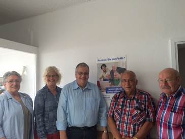 Ingrid Filbert, Christine Lambrecht, Georg Spilger, Hans-Jürgen Kemmerer und Peter Kunz (v.l.). Foto: oh