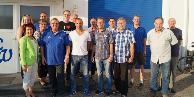Die Organisatoren und mitwirkenden Vereinsmitglieder der Bürstädter Kerwe 2015 trafen sich zur ersten Abstimmung und blicken voller Vorfreude auf das Veranstaltungswochenende im Oktober. Foto: Sigrid Samson