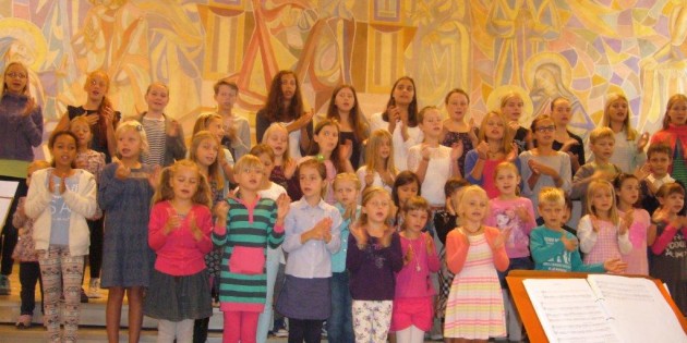 Hatten große Freude am Singen: Die Teilnehmer des Kinderchorprojektes des Chores Ephata. Foto: oh