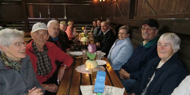 Gute Stimmung herrschte in der Grillhütte bei der „Frohsinnfamilie”. Foto: oh