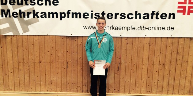 Zurecht stolz auf seine Leistung: Justus Fröhlich. Foto: oh