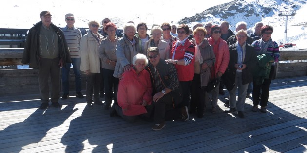 Herrliche Ausblicke und schneebedeckte Berge: Die Hofheimer Landfrauen waren in den Alpen auf Tour. Foto: oh