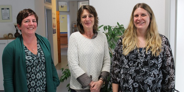 Leisten erfolgreich Jugendberufshilfe im Diakonischen Werk Bergstraße: Tatjana Maier-Borst (Dipl.Sozialarbeiterin), Marion Persson (Bereichsleitung) und Kerstin Biehal (Dipl. Sozialpädagogin; v. l.). Foto: Meike Paul