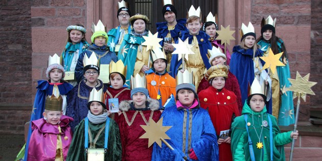 20 Kinder beteiligten sich an der diesjährigen Sternsingeraktion der Pfarrei St. Christophorus in Nordheim und Wattenheim. Foto: oh