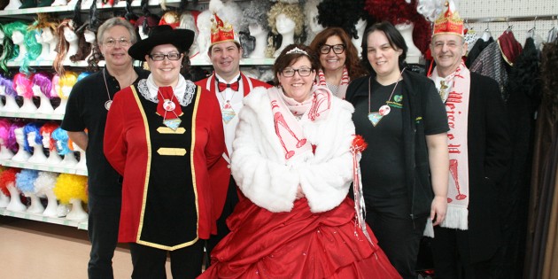 Stadtprinzessin Gerda I. zu Besuch bei Fortmann mascerade