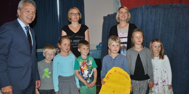 Trugen mit 1.886 „Grünen Meilen" zum Erfolg der Aktion bei: Die Kinder der Kita Rosenstock. Foto: Benjamin Kloos