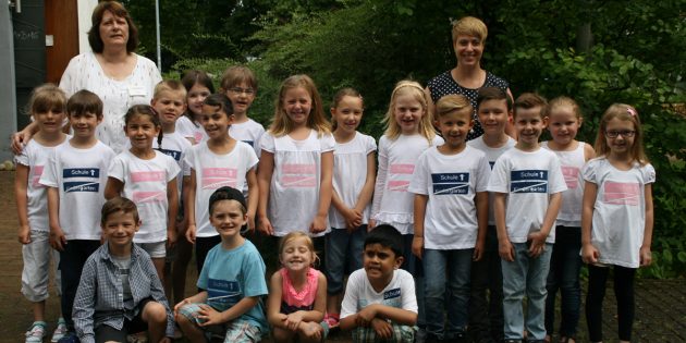 Ein neuer Lebensabschnitt wartet auf die Vorschulkinder der Kindertagesstätte Pater-Maximilian-Kolbe. Am Samstagmorgen wurden sie im Rahmen des Sommerfestes offiziell verabschiedet. Foto: Eva Wiegand