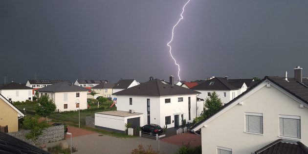 Auch am vergangenen Wochenende tobten in der Region Unwetter – so wie hier über Lampertheim. Foto: Samuel Meyer
