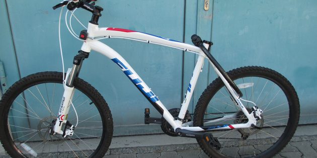 Das gefundene Fahrrad Mountainbike Fuji. Foto: Polizeipräsidium Südhessen