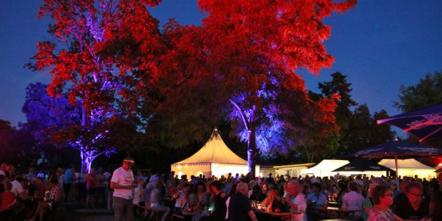 in traumhafter Sommerabend erwartete die Lichterfestbesucher – mit der Magie des Lichts, Musik und Unterhaltung. Foto:  Hannelore Nowacki